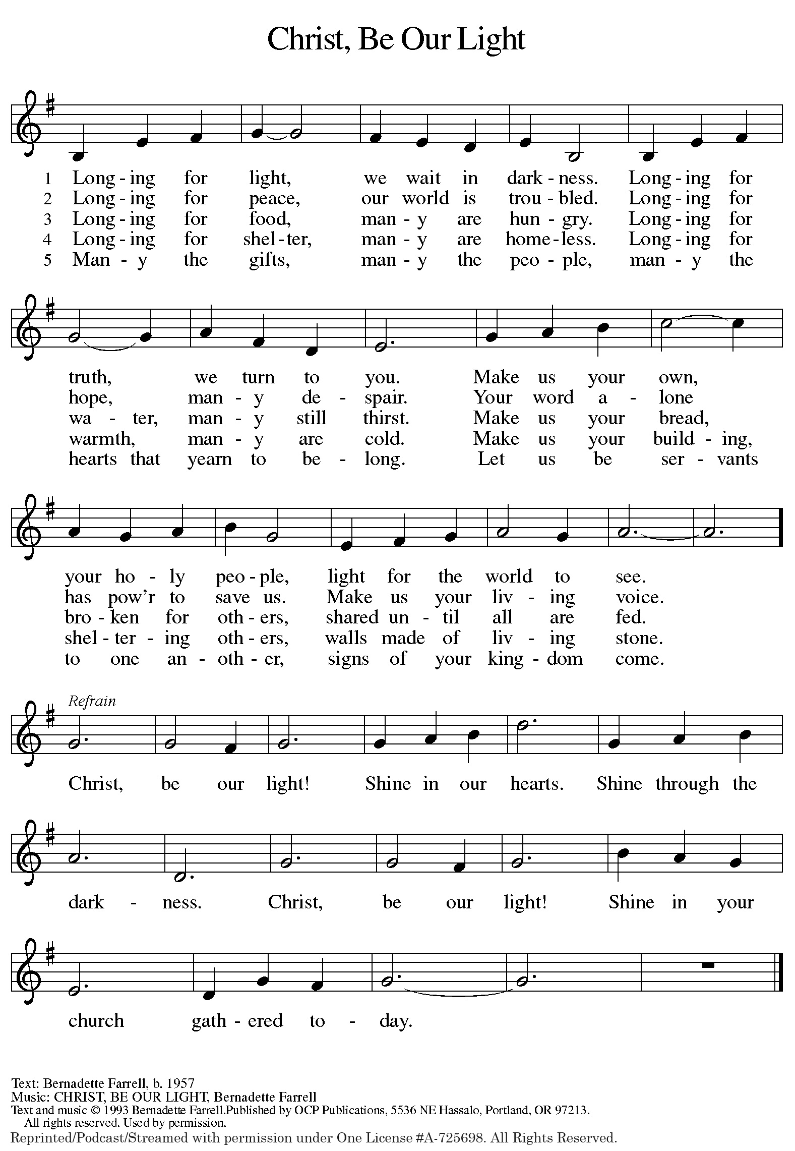 Christ, Be Our Light