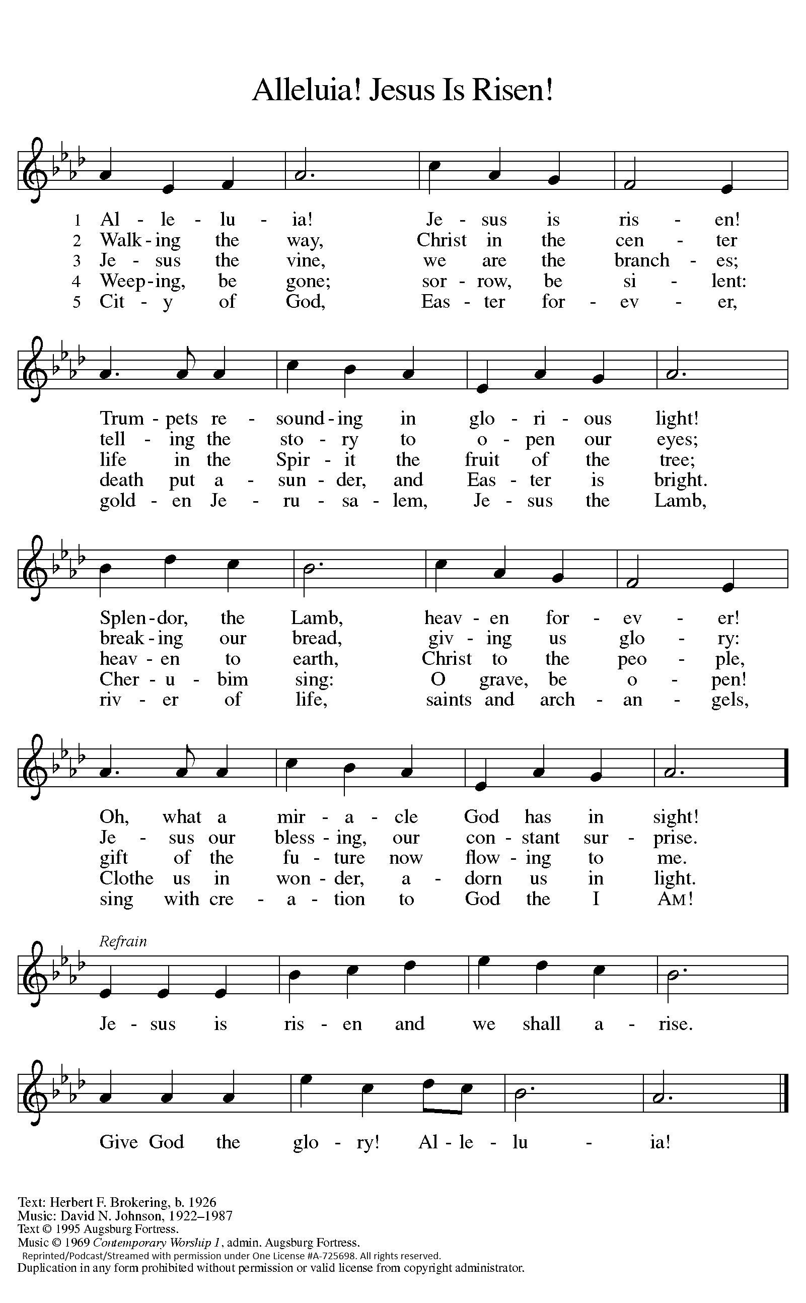 Alleluia! Jesus is Risen!