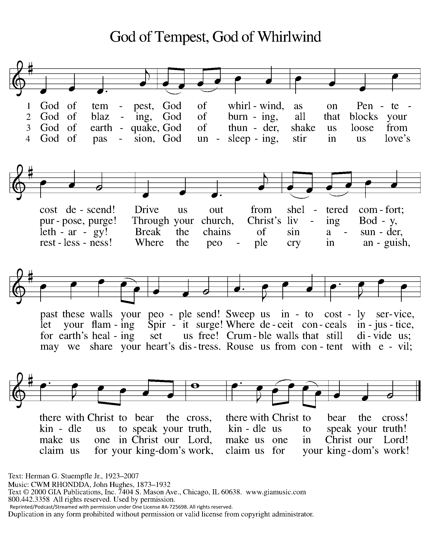 God is Tempest, God of Whirlwind