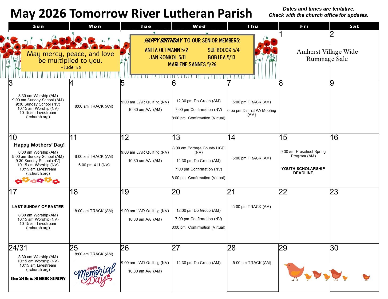 May 2026 Calendar