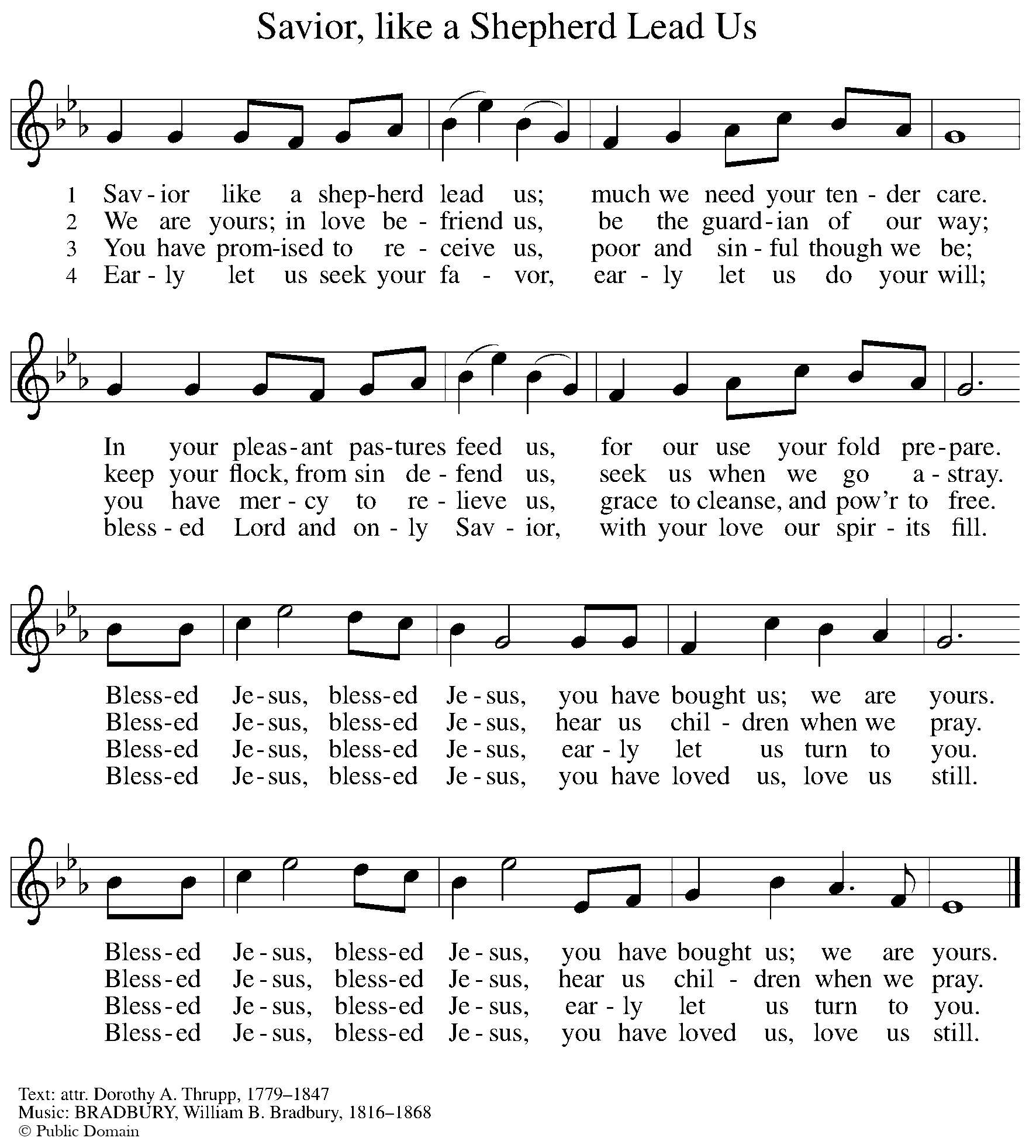 Savior Like A Shepherd Lead Us