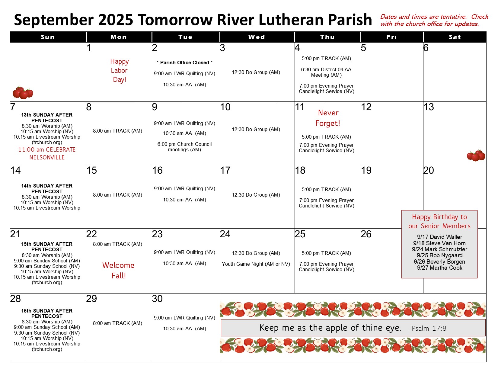 September 2025 Calendar 09 03
