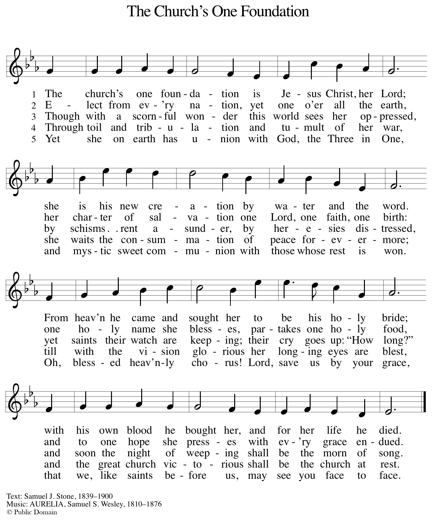 The Church's One Foundation