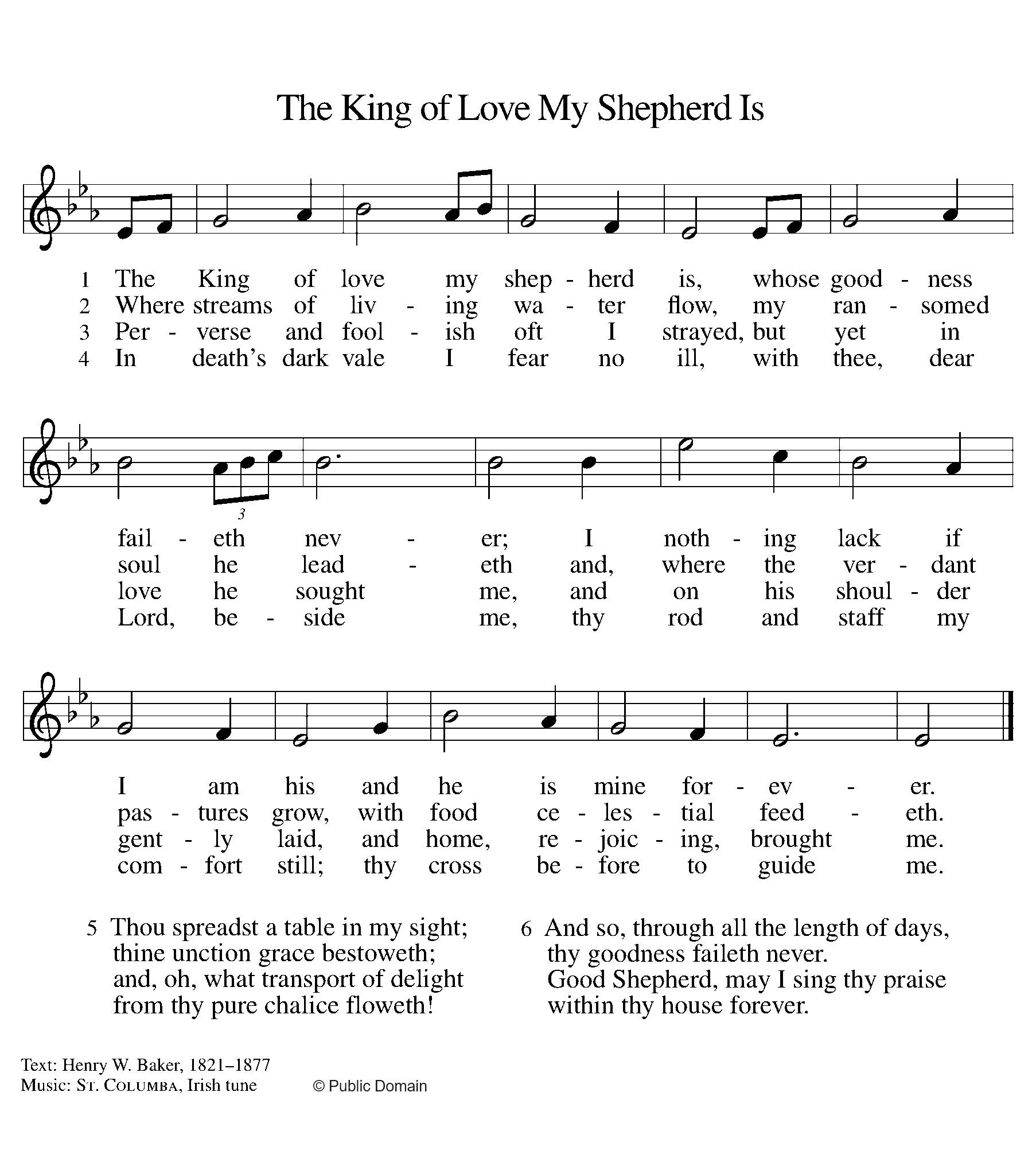 The King of Love My Shepherd Is