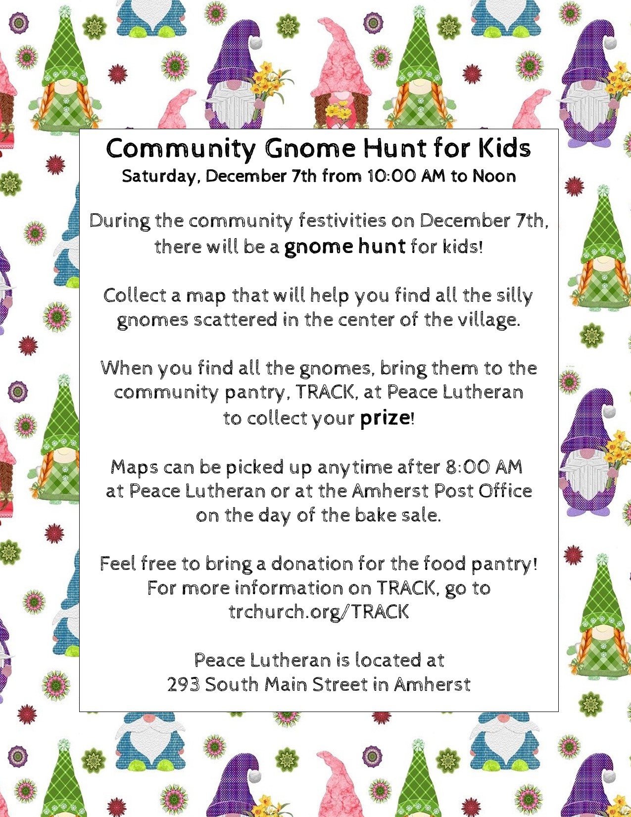 Community Gnome Hunt December 7 2024