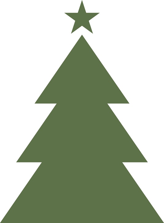 Christmas tree plain